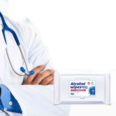 το οινόπνευμα 10pcs 75% υγρό σκουπίζει το βασισμένο αποστειρωμένο καθαρίζοντας απολυμαντικό χεριών