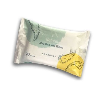 Δέρμα που καθαρίζει φυσικό Aloe Βέρα Wet Wipes For Hands/πρόσωπο