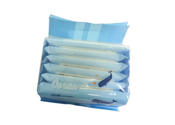 Άσπρο 10pcs * 6 κανένα μαλακό μωρό αρώματος εξαιρετικά υγρό σκουπίζει